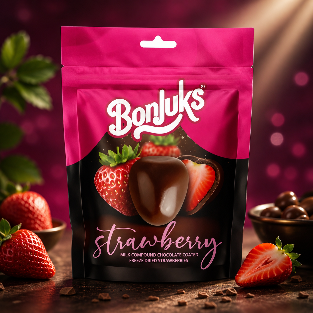 Bonjuks Freeze Dried Strawberry Milk 80g