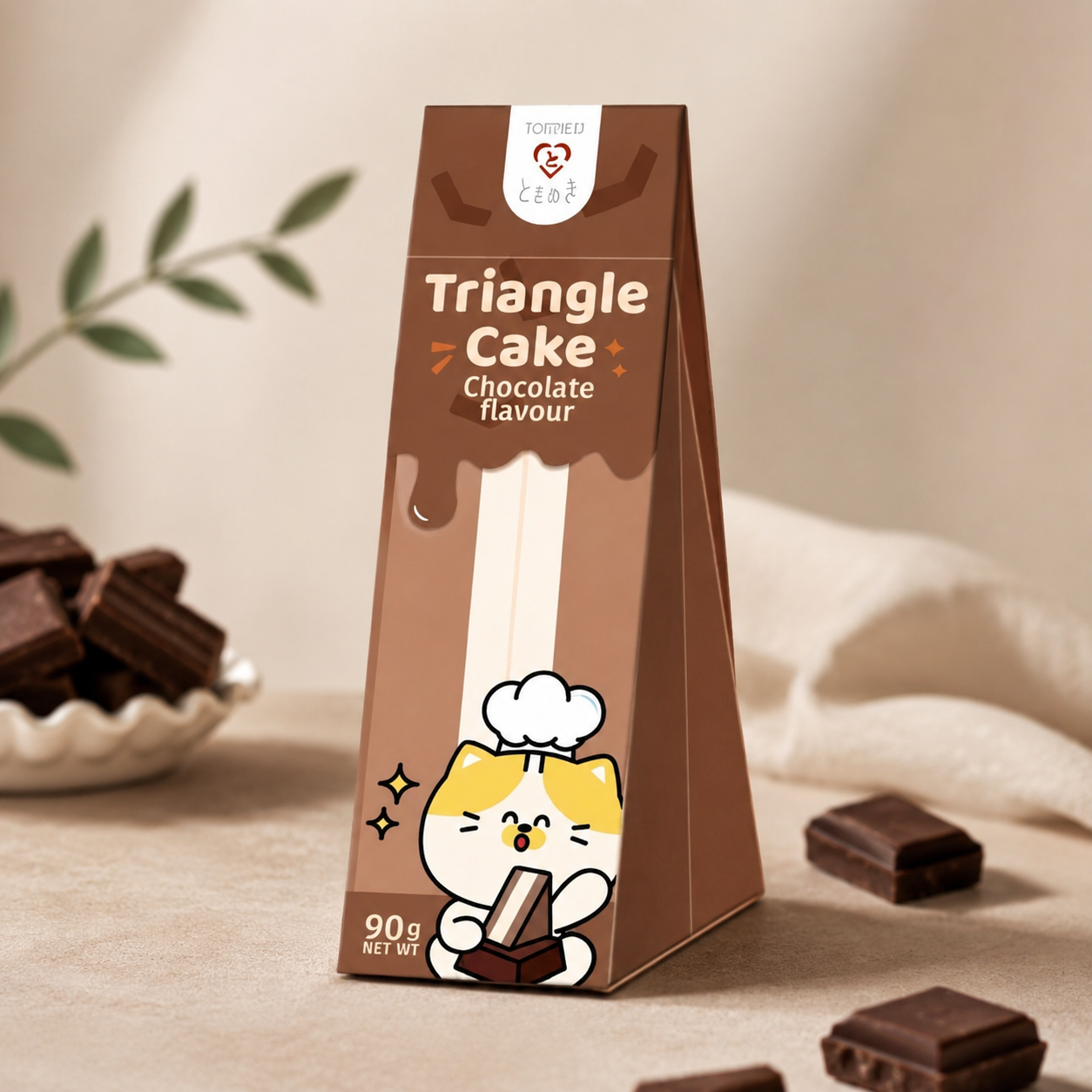 Triangle Sponge Cake - Chocolate 90g