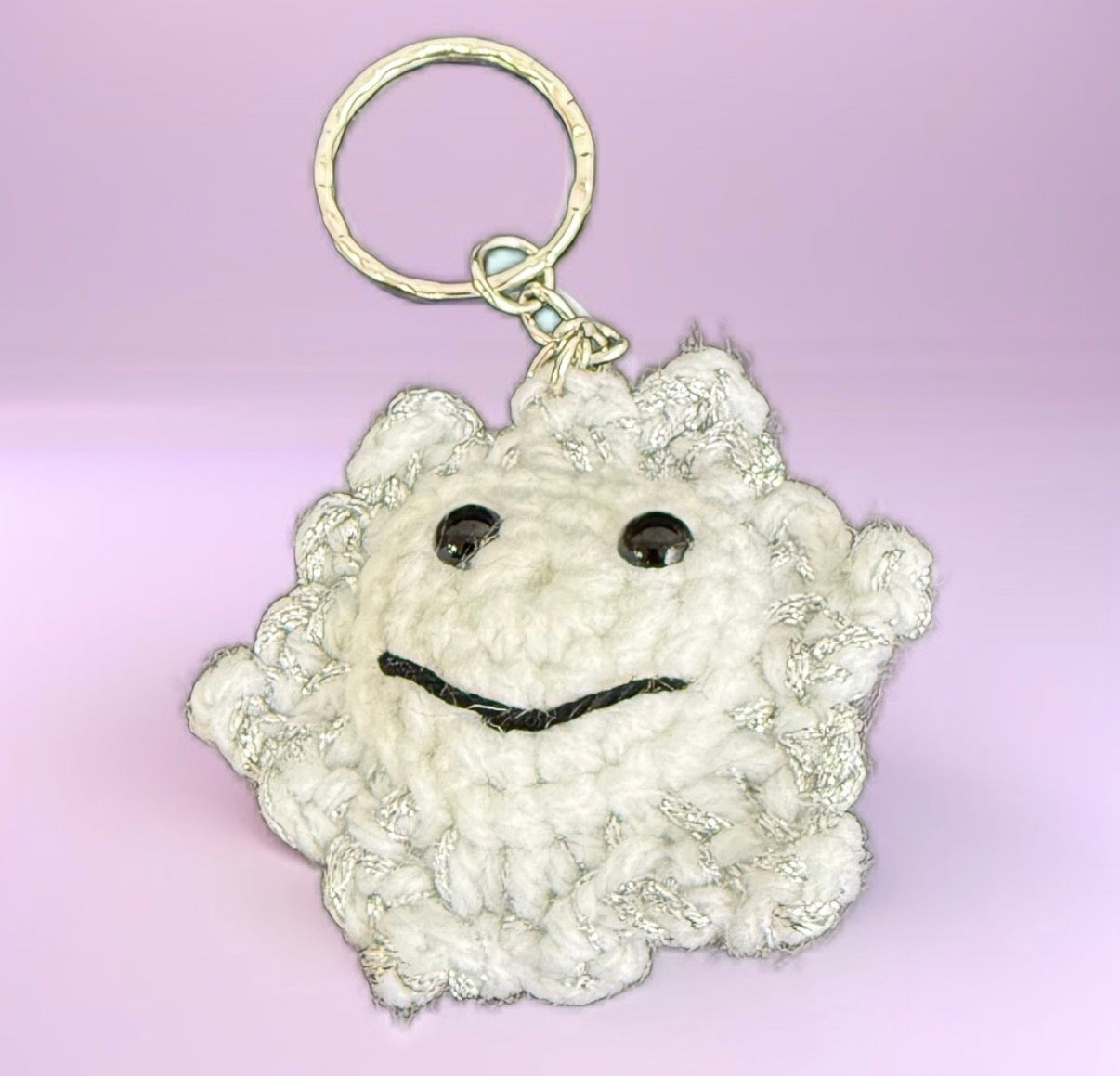 Crochet Schneeflocke Schlüsselanhänger