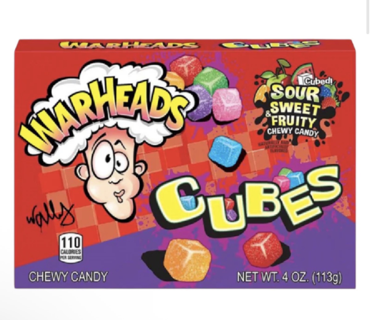 Warheads Chewy Cubes 99 Gramm