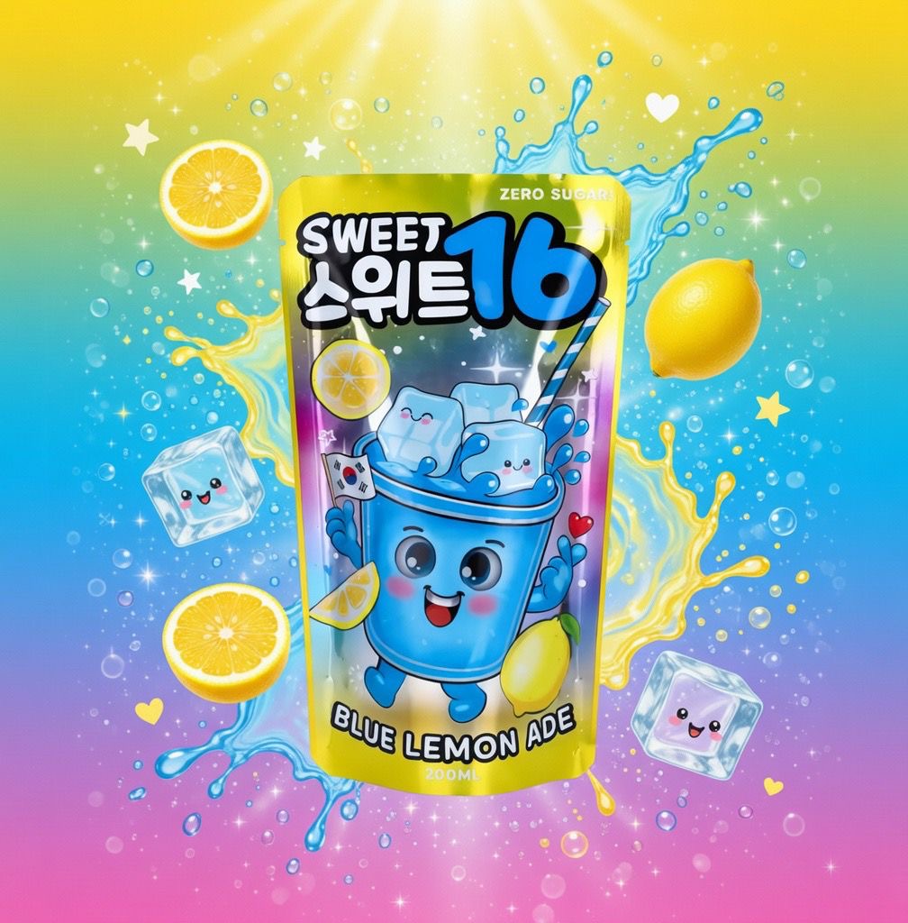 Sweet16 - Blue Lemon Ade Zero Sugar 200ml