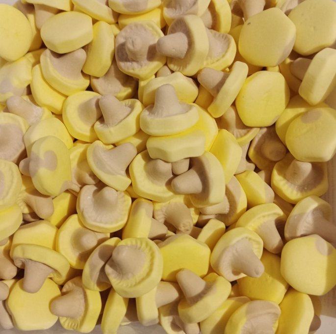 Banane-Karamell Pilze