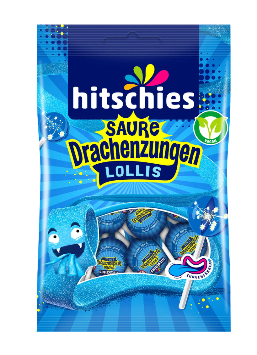 Saure Drachenzungen Lollie blau (1 Stk.)