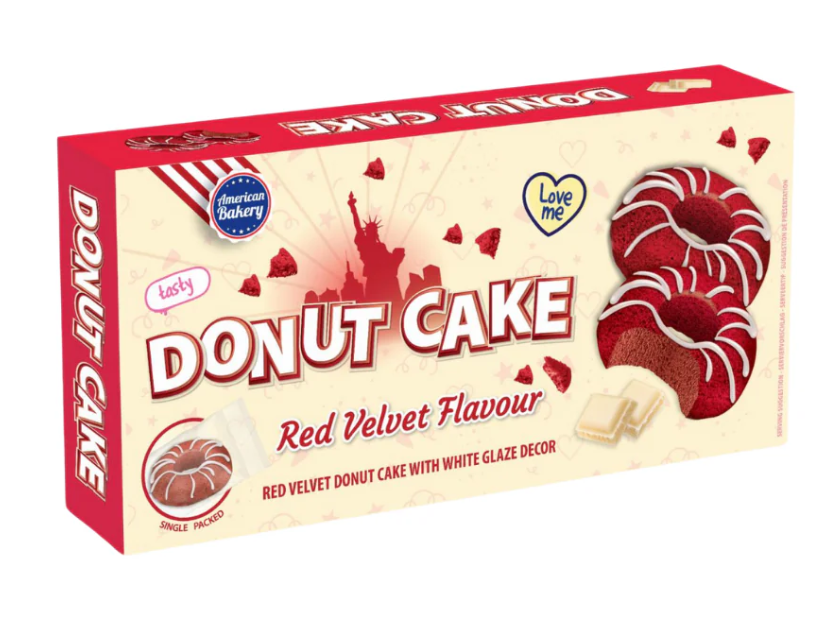 Donut Cake Red Velvet 135 Gramm