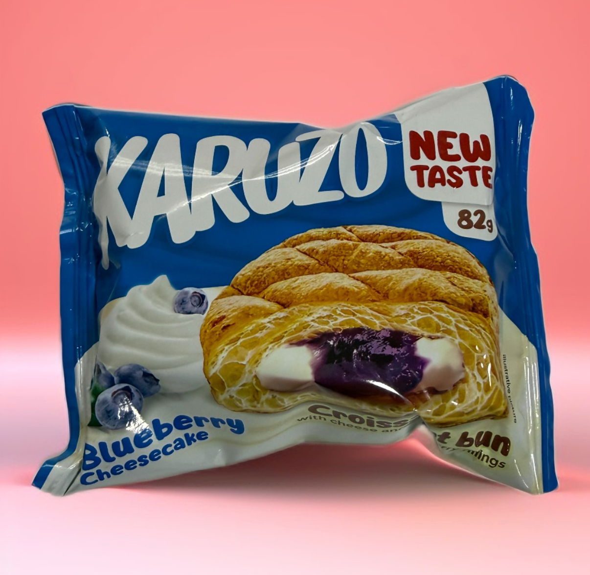 Karuzo Croissant Bun Blueberry Cheesecake 82Gramm