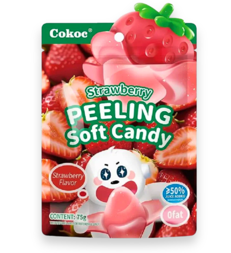 Peelable Gummies - Strawberry 75g