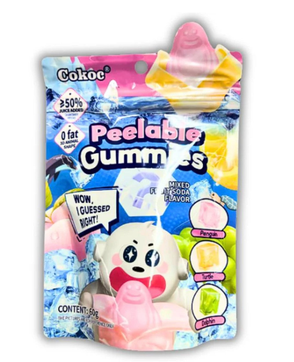 Peelable Gummies - Mixed Fruits (Blue)