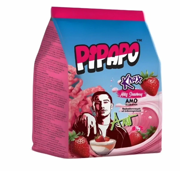PIPAPO KNAX - Milky Strawberry (Pink) 70g