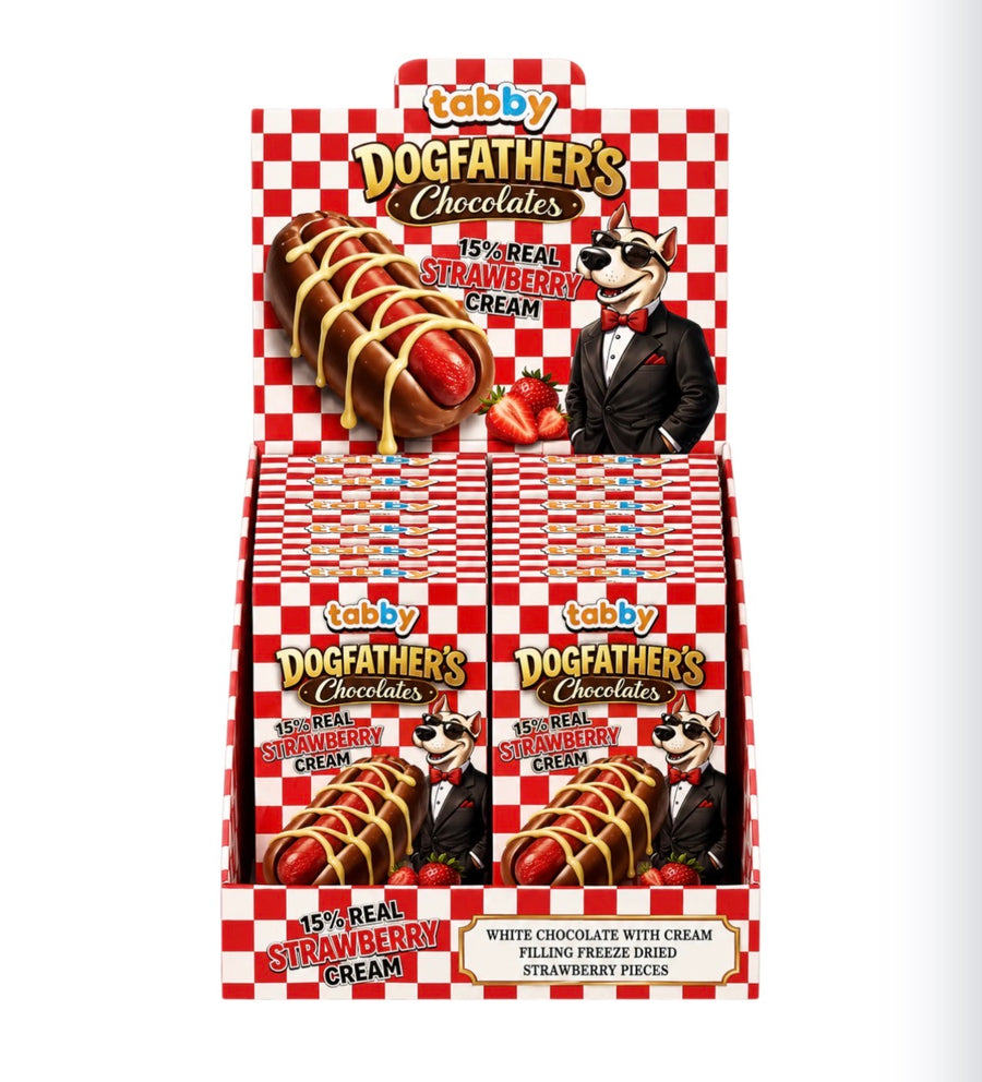 Tabby’s dogfather hotdog strawberry 40 Gramm