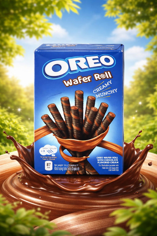 Oreo Wafer Rolls Chocolate 54 Gramm
