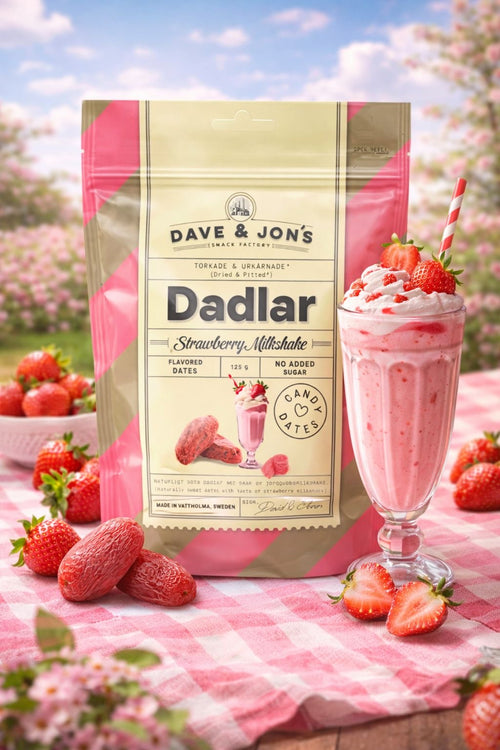 Dave & Jon`s Dates Strawberry Milkshake 125 Gramm