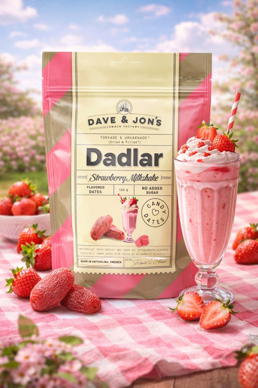 Dave & Jon`s Dates Strawberry Milkshake 125 Gramm