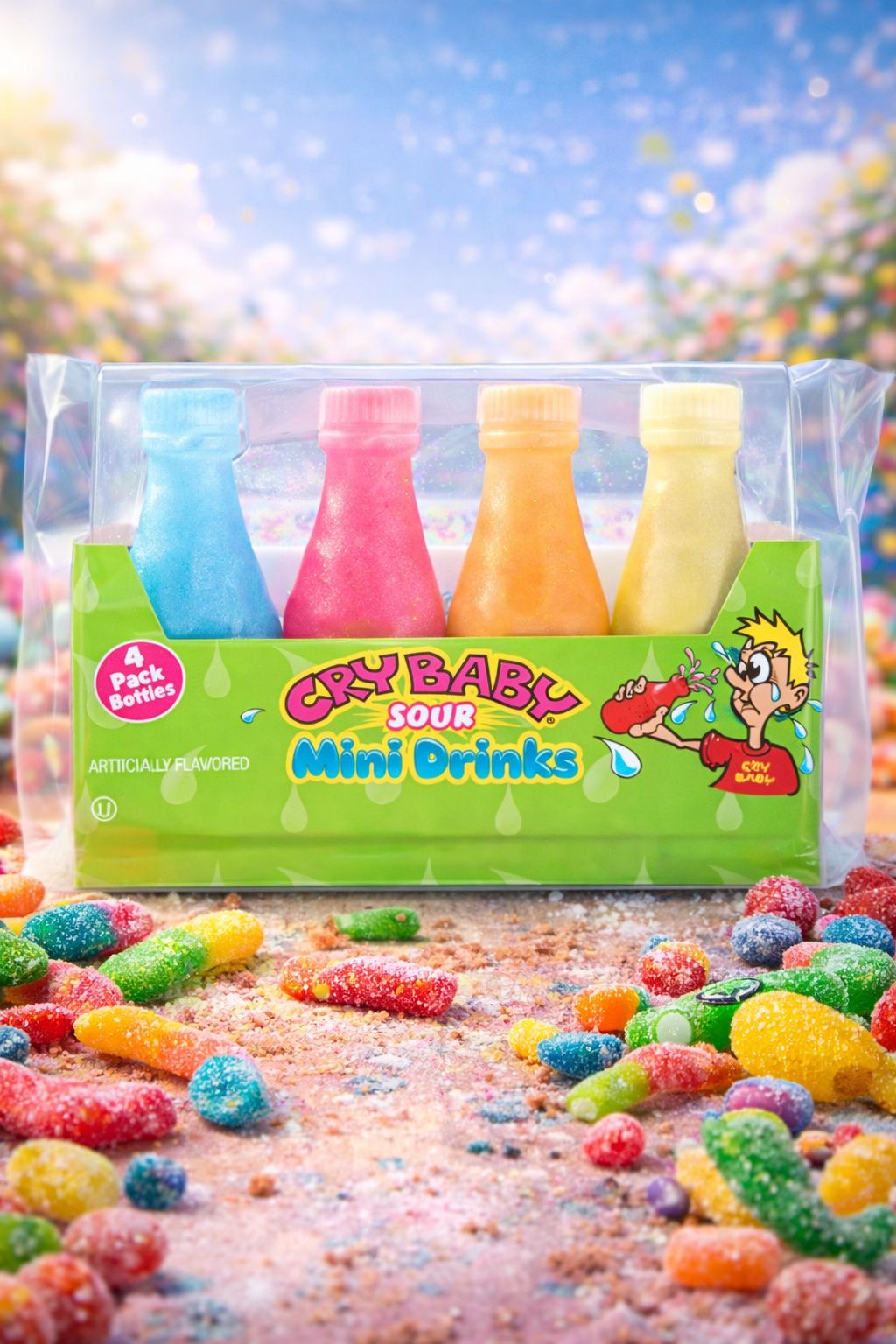 Nik L Nip - Wax Candy Bottles - Cry Baby Sour 39g