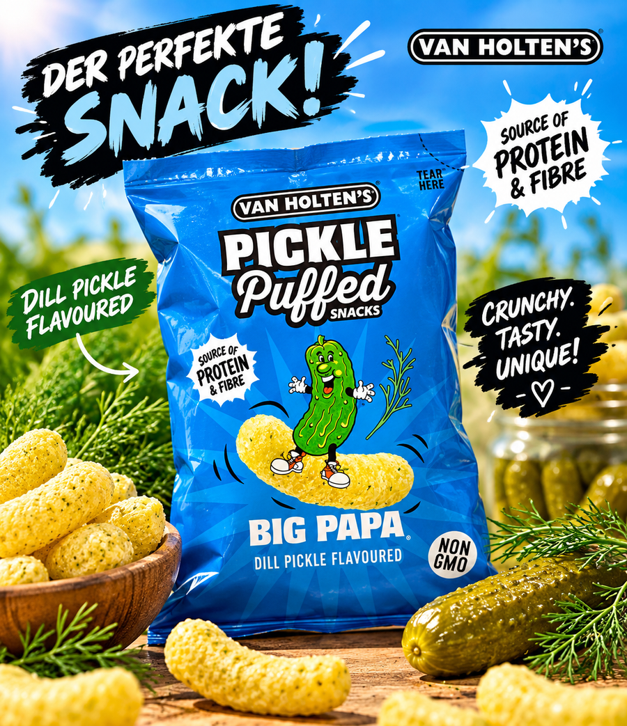 VAN HOLTENS BIG PAPA PICKLE PUFFS 90 Gramm