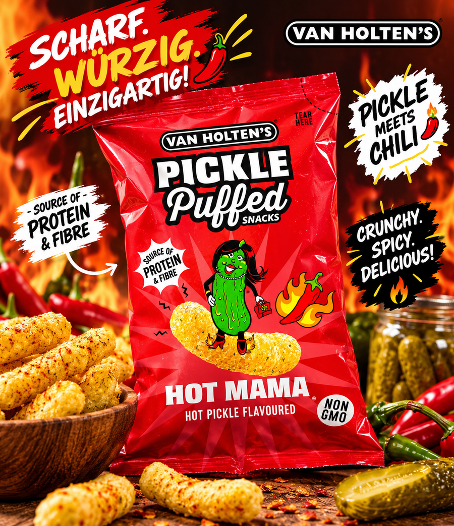 Van Holten's Pickle Puffed Snacks Hot Mama 90g