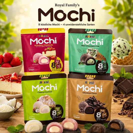 Mochi Bundle je eine Tüte chocolate- strawberry - mint - coconut