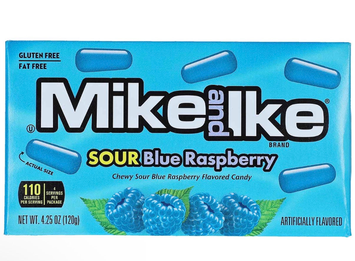 Mike and Ike Sour Blue Raspberry 120 Gramm