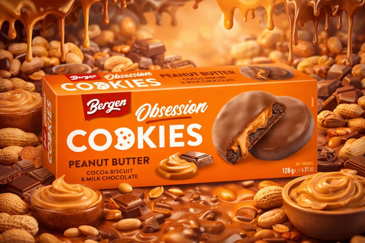 Bergen Obsession Cookies Peanut Butter 128 Gramm
