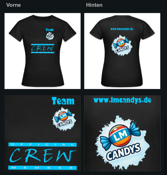 Team T-Shirt Damen schwarz