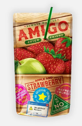 AMIGO Apple Strawberry 200ml Nordmacedonien