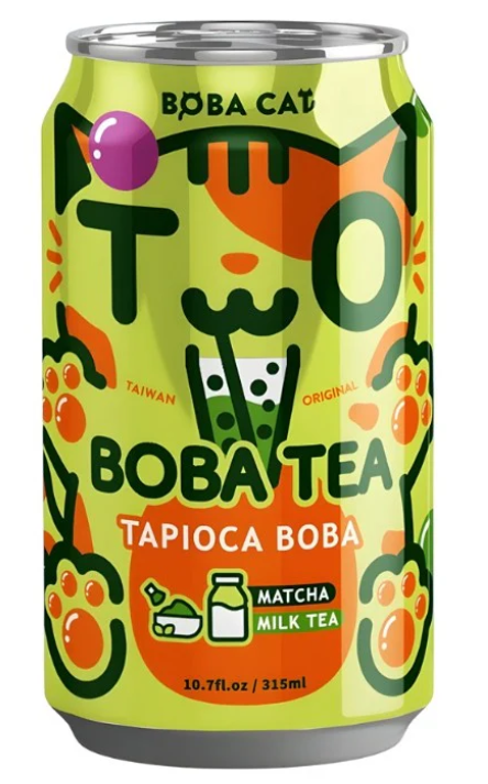 Boba Cat Matcha Milk Tea 315ml