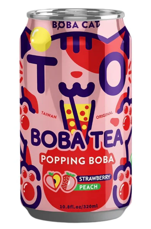 Boba Cat Strawberry Peach 315ml