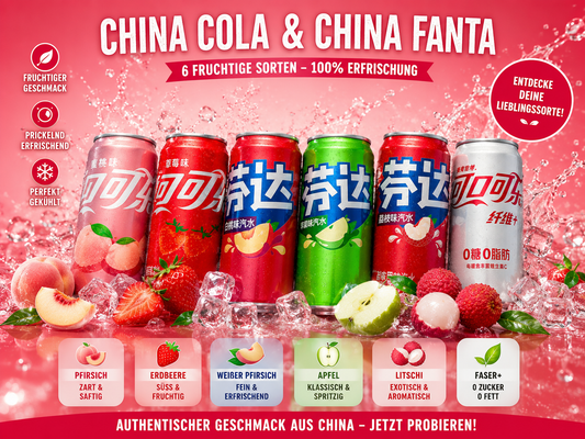 China Getränke Bundle 7 Dosen Cola und Fanta