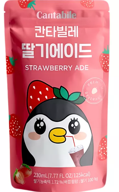 Cantabile Strawberry Ade 230ml Südkorea