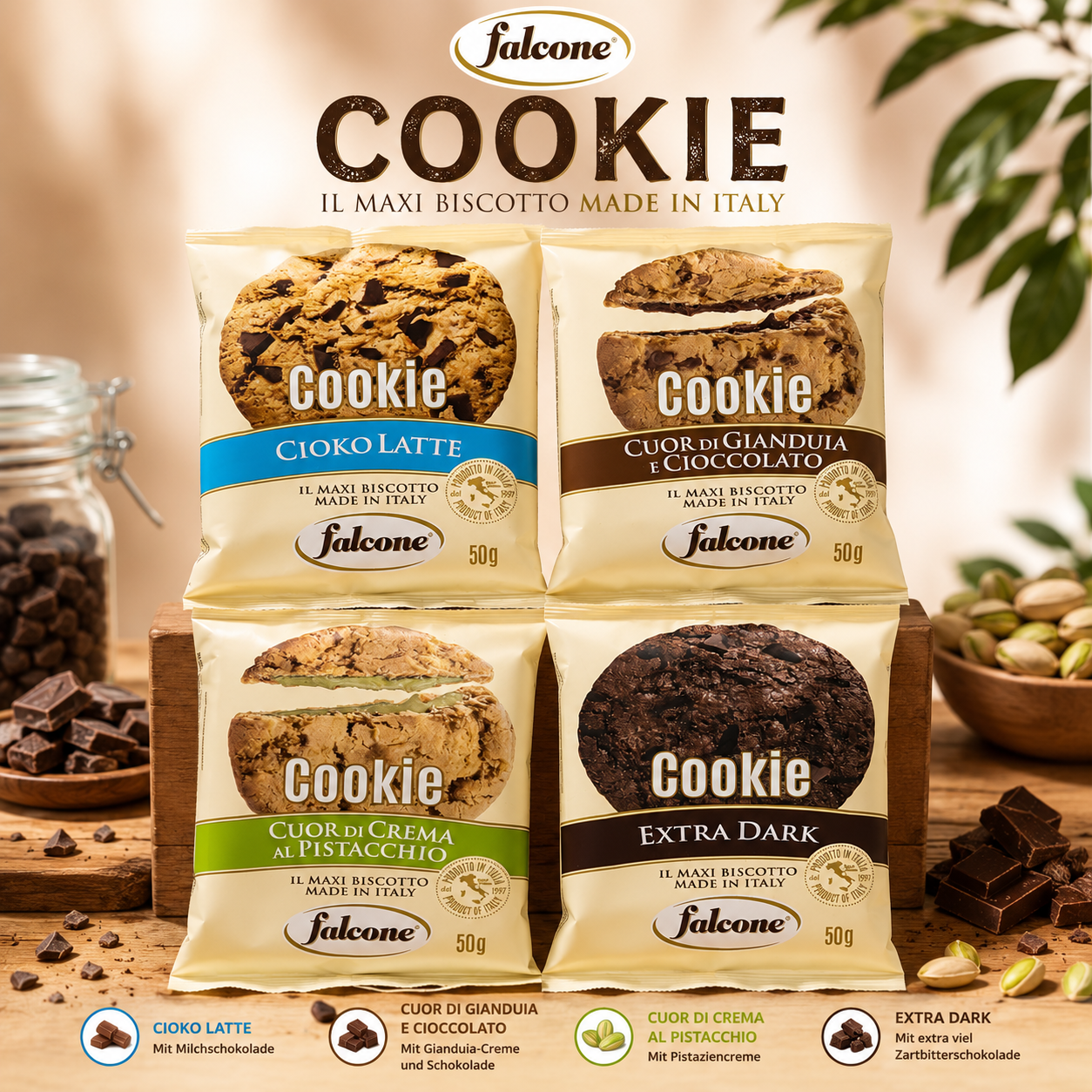 Falcone Cookie Bundle 4 Kekse