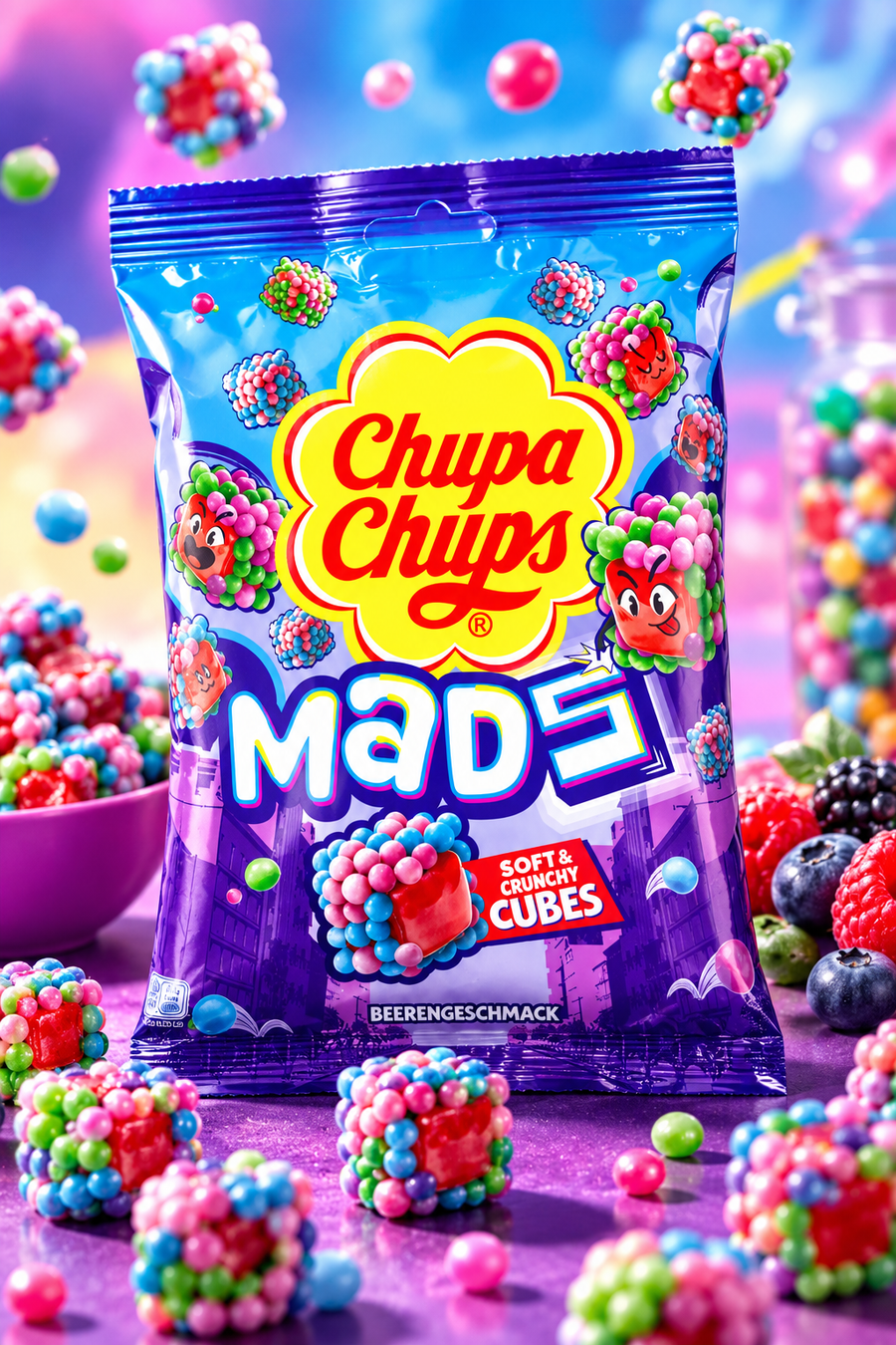 Chupa Chups Mads Berries 115g
