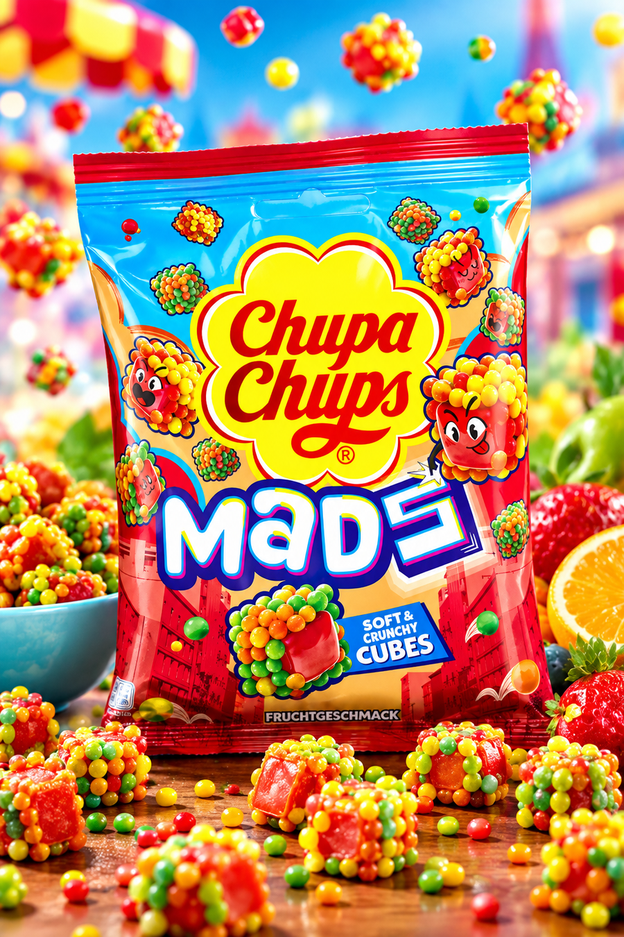 Chupa Chups Mads Fruits 115g