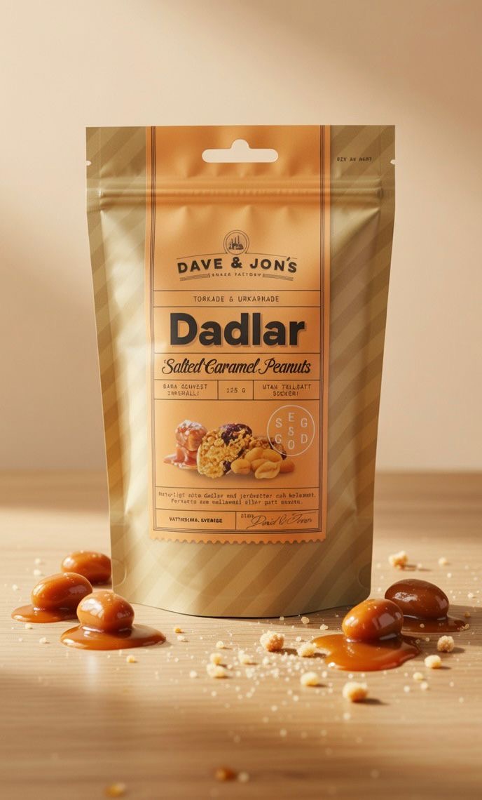 Dave & Jon`s Dates Salted Caramel Peanuts 125 Gramm