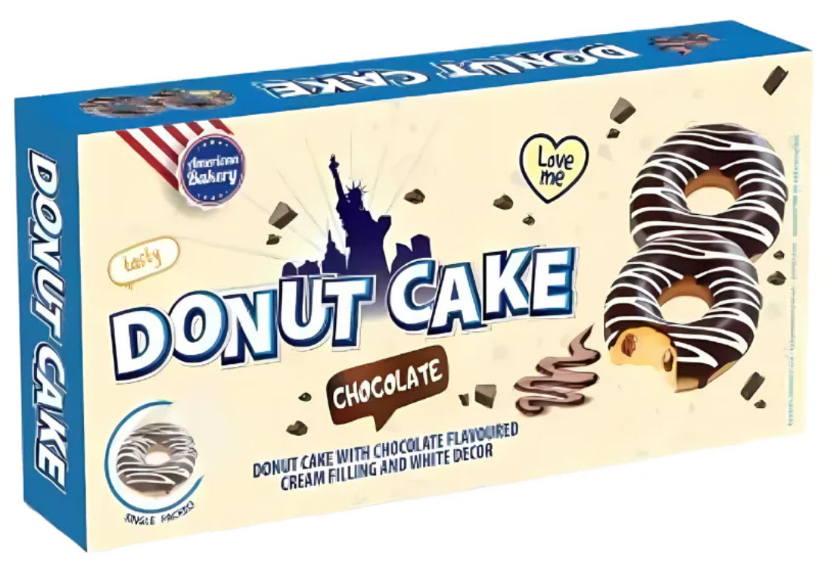 Donut Cake Chocolate American Bakery 135 Gramm