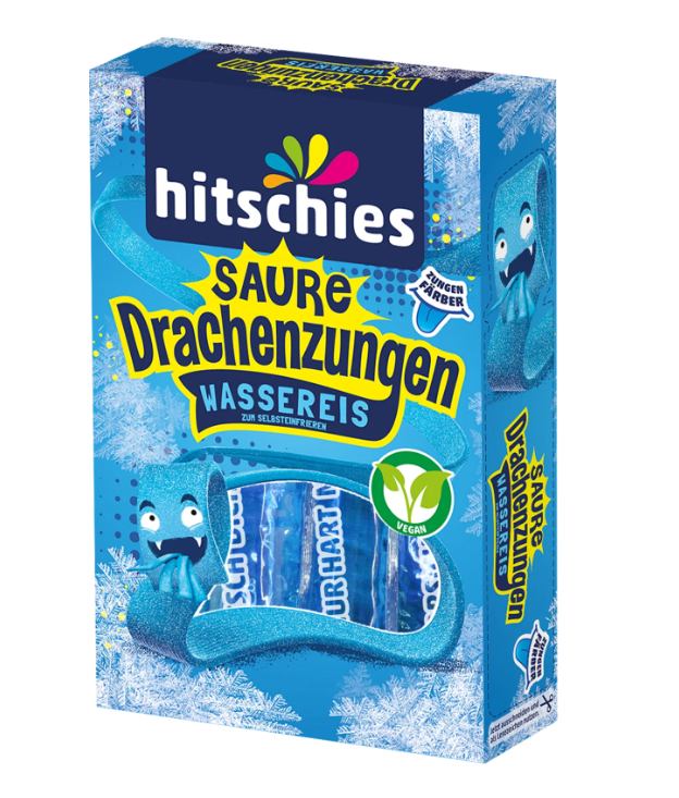 Hitschies Drachenzungen Wassereis blau