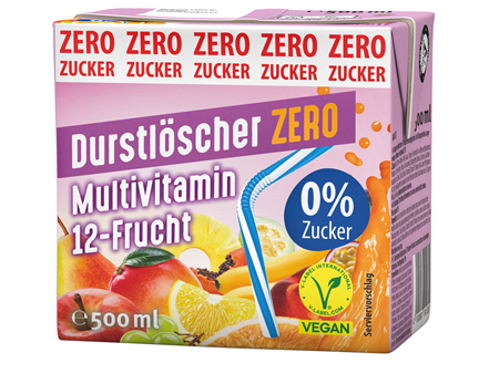 Durstlöscher ZERO Multivitamin 12-Frucht 500ml