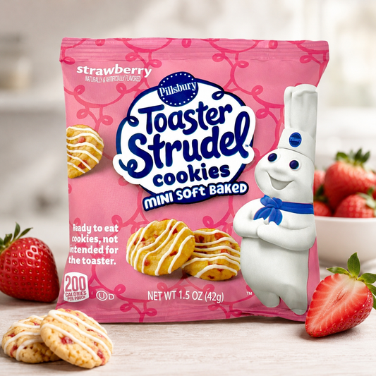 Pillsbury Strawberry Mini Soft Baked Cookies 42g
