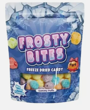Frosty Bites Gummy Puffs Blue 50 Gramm Deutschland