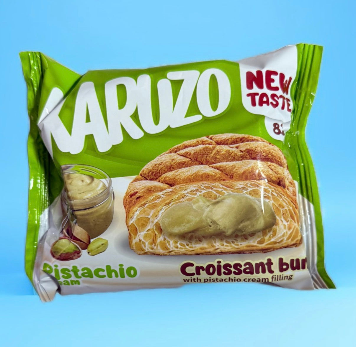 Karuzo Croissant Bun Pistachio Cream 82Gramm