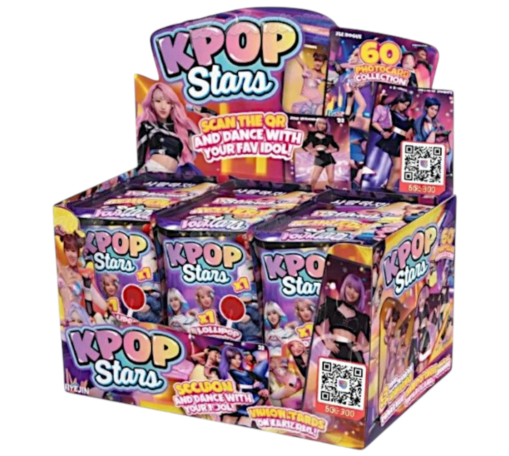 KPOP Stars Photo Cards + Lollipop 5,5 Gramm