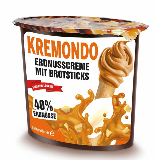Kremondo Brotsticks mit Erdnuss Creme 50g