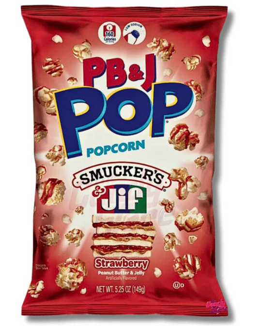 Candy Pop Smuckers & Jif PB and Jelly Popcorn 149g