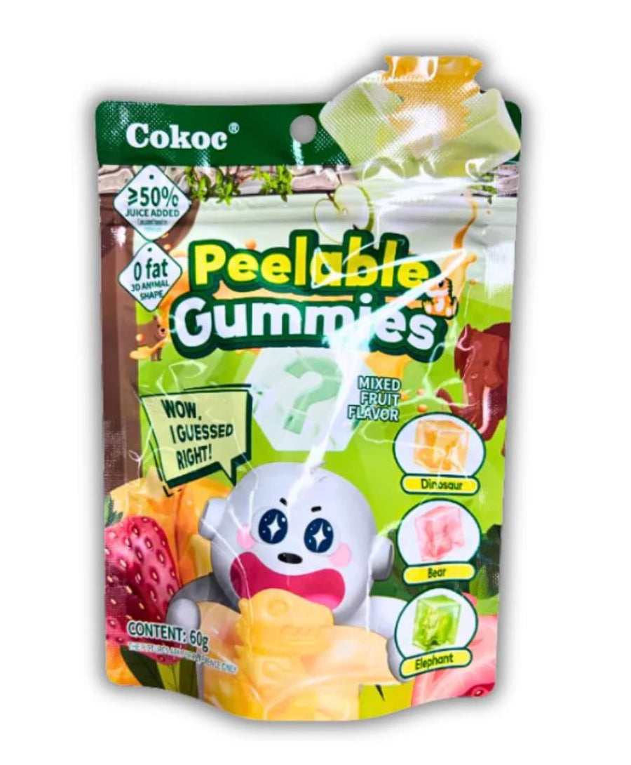 Peelable Gummies - Mixed Fruits (green)