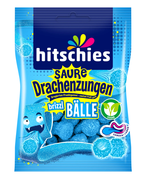 Saure Drachenzungen brizzl Bälle blau 100 g