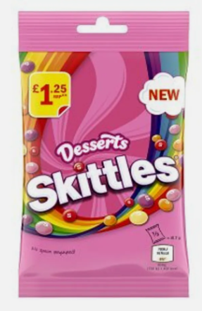 Skittles Dessert 125 Gramm UK