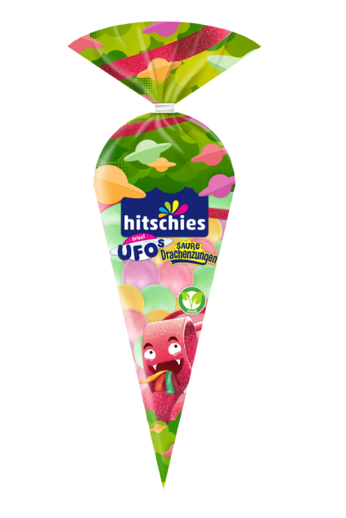 Hitschies brizzl UFOs Saure Drachenzungen 75g