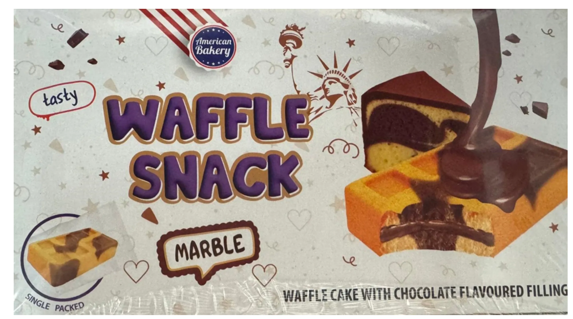 Waffle Snack Marble American Bakery 135 Gramm