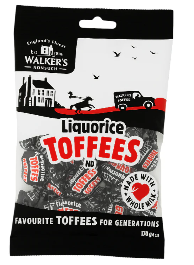 Walker`s Liquorice Toffees 150 Gramm