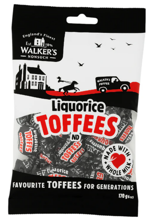 Walker`s Liquorice Toffees 150 Gramm