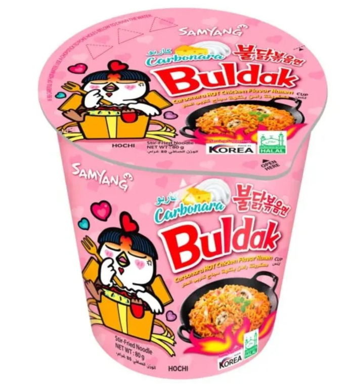 Samyang Buldak Carbonara CUP 80g - Instant Nudeln