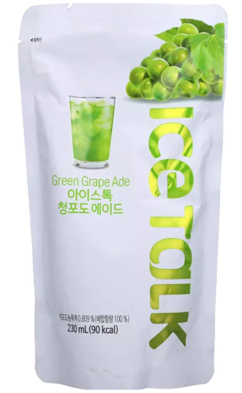 Ice Talk green grape ade 230ml Südkorea